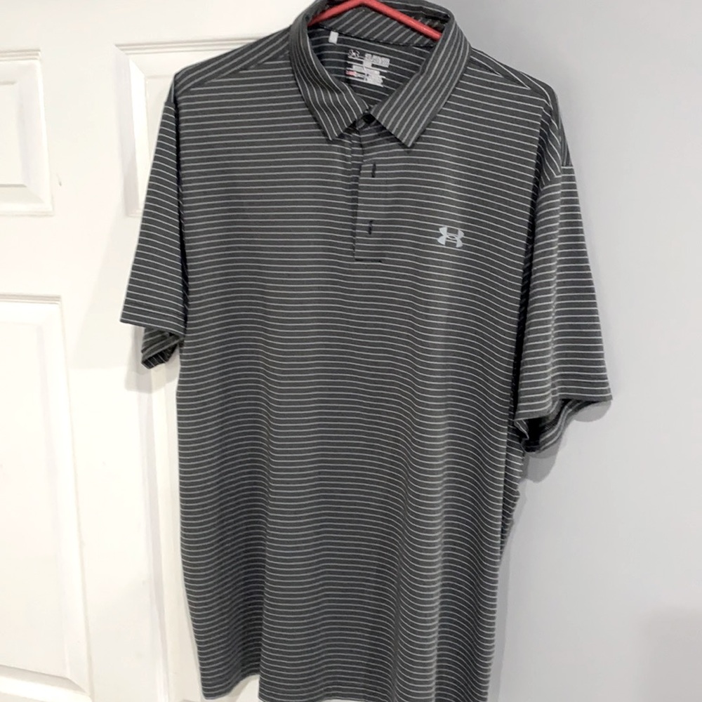 Under Armour Dark Grey Polo Shirt  XXL